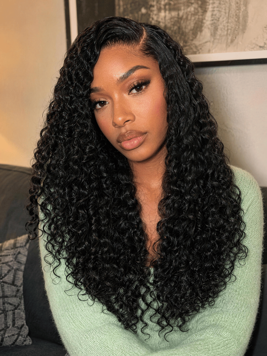 UNice Fluffy Burmese Wavy Bye-Bye Slip™ 7x5 Lace Glueless Human Hair Wig for Beginners