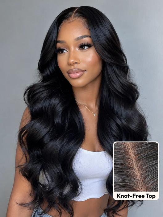 UNice Body Wave Bye-Bye Slip™ 7x5 Lace Glueless Human Hair Wig with Realistic Scalp-Like Silk Base