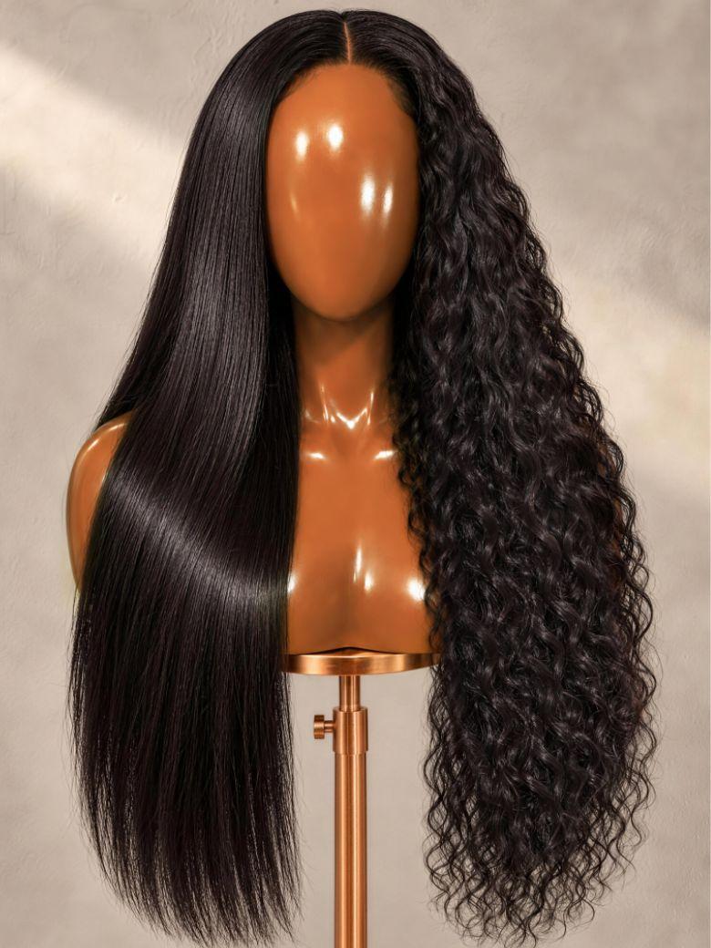 UNice 2-in-1 Wet and Wavy Bye-Bye Slip™ Secure Glueless Lace Front Human Hair Wig for Beginners
