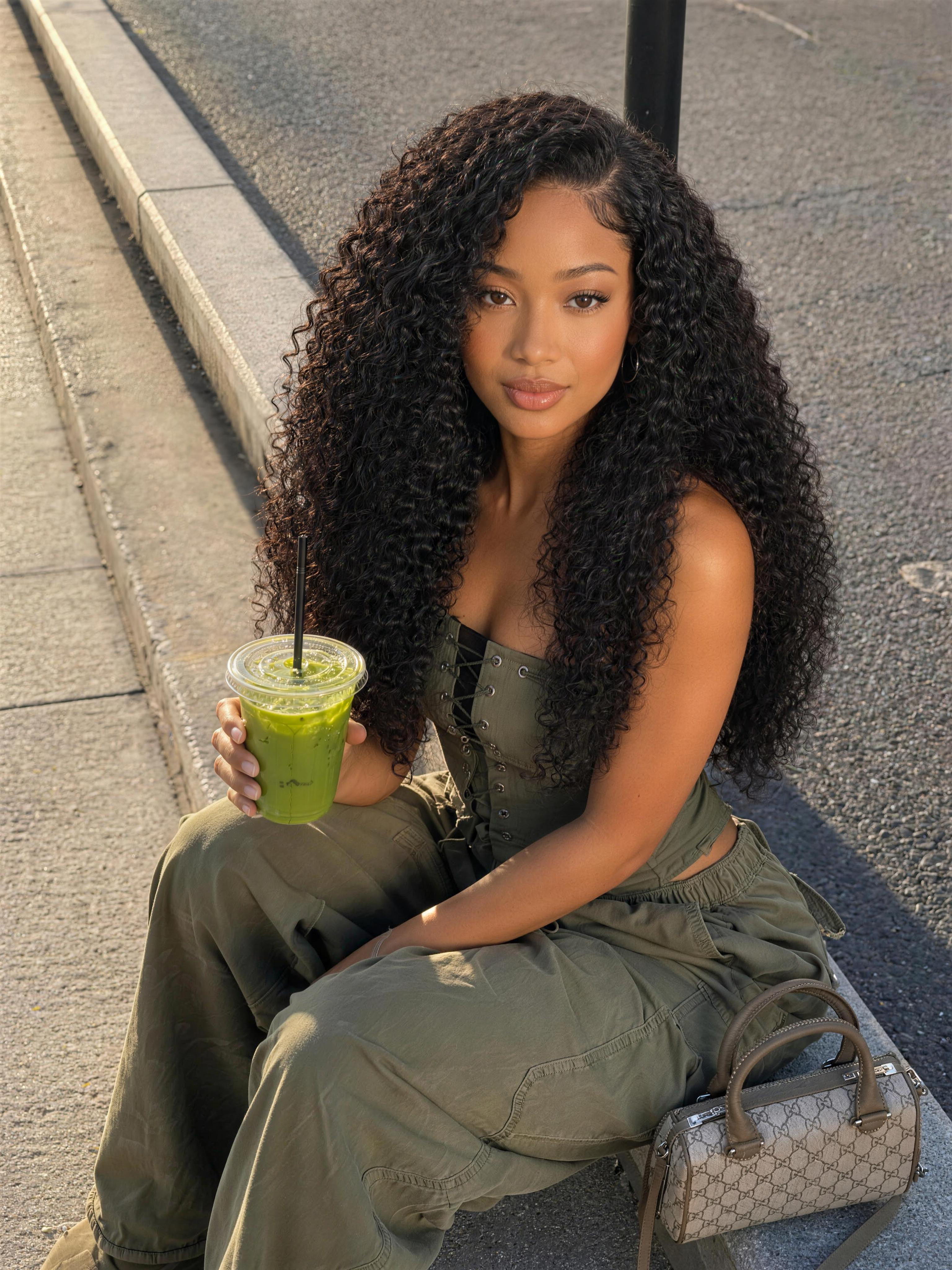 UNice Voluminous Mixed-Texture Curly Wig Bye-Bye Slip™ 7x5 Lace Glueless Human Hair Wig