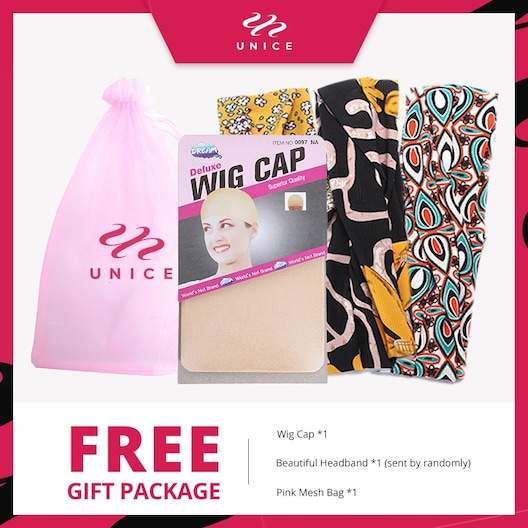 Unice FREE Gift Package: Wig Cap, Beautiful Headband