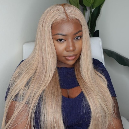 UNice 13x4 Lace Front Dark Blonde Straight Wig Heat Friendly Versatile Styles
