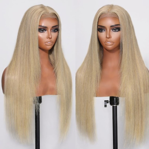 UNice 13x4 Lace Front Dark Blonde Straight Wig Heat Friendly Versatile Styles