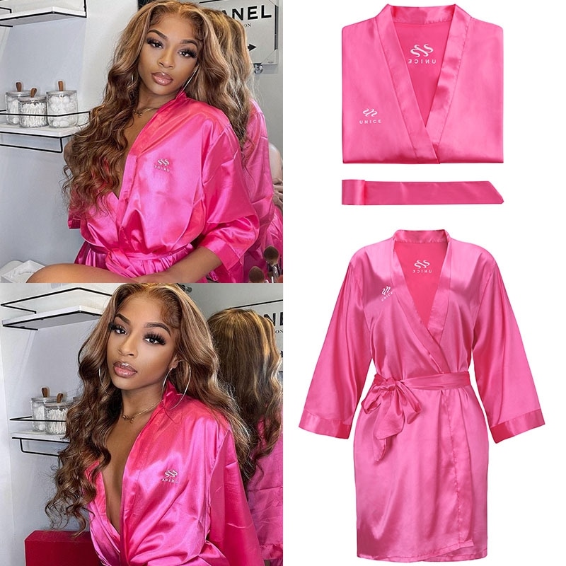 Pink silk dressing gown new arrivals